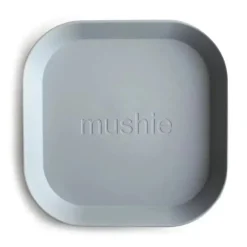 Mushie - Conjunto de Pratos de Louça Quadrados, Nuvem
