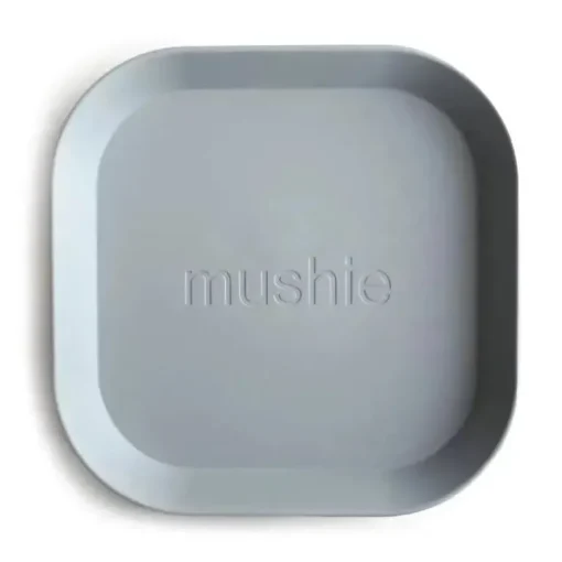 Mushie - Conjunto de Pratos de Louça Quadrados, Nuvem