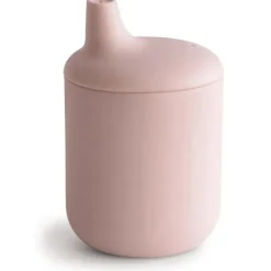 Mushie - Copo com Canudinho de Silicone, Blush