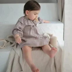 Mushie - Copo com canudinho 100% silicone para bebê, 6 meses ou mais, lilás macio