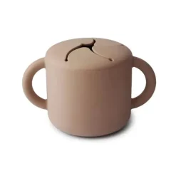 Mushie - Copo de silicone para bebê - Natural