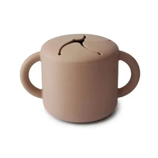 Mushie - Copo de silicone para bebê - Natural