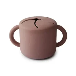 Mushie - Copo de silicone para bebê - Malva Nublado