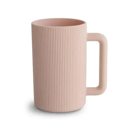 Mushie - Copo para enxaguar banho de bebê, blush