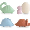 Mushie - Dino Mold Free Bath Play Set, 4 Pack