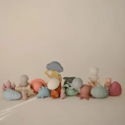 Mushie - Dino Mold Free Bath Play Set, 4 Pack