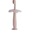 Mushie - Escova de Dentes de Treinamento Infantil Flower, Blush