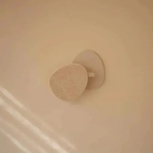 Mushie - escova para touca de banho de bebê, cerdas macias de silicone, pacote com 2, blush/areia móvel