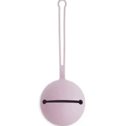 Mushie - Estojo porta chupeta de silicone, lilás suave