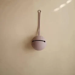Mushie - Estojo porta chupeta de silicone, lilás suave