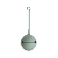 Mushie - Estojo porta-chupetas de silicone - Cambridge Blue