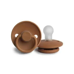 Mushie - Frigg Silicone Chupeta Cappuccino, 0/6M