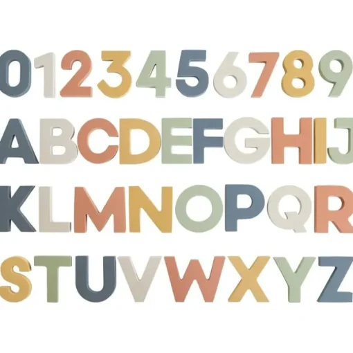 Mushie - Letters And Numbers Bath Play Set (Sol)