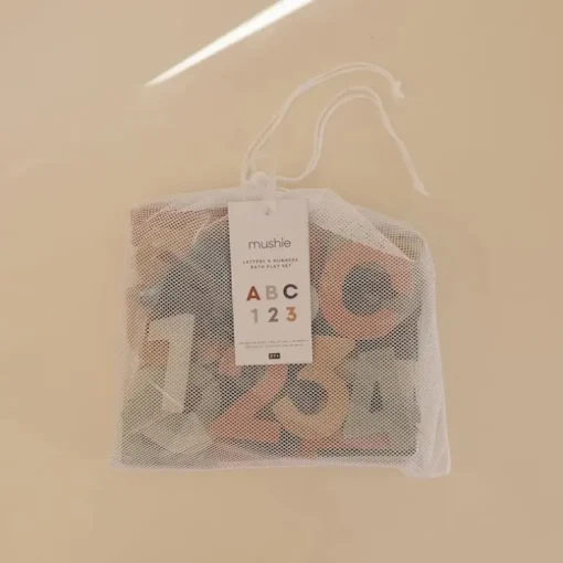 Mushie - Letters And Numbers Bath Play Set (Sol)