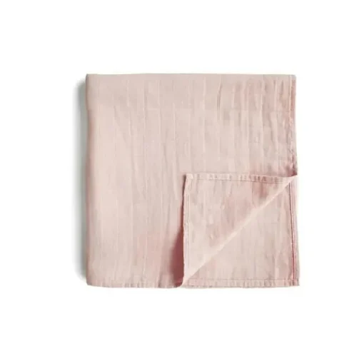 Mushie - Manta de musselina Swaddle - Rose Vanila