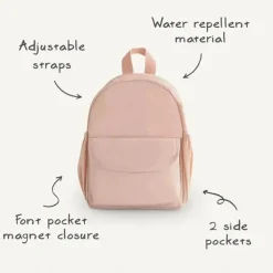 Mushie - Mochila Mini Infantil, Verde Romano