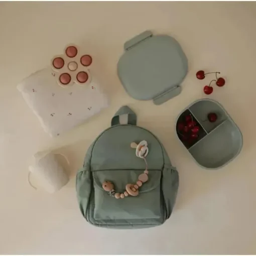 Mushie - Mochila Mini Infantil, Verde Romano