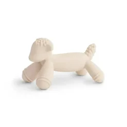 Mushie - Mordedor de bebê de silicone, estatueta de cordeiro