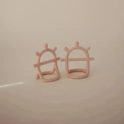 Mushie - Mordedor sensorial sem gotas, blush