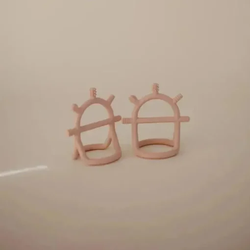 Mushie - Mordedor sensorial sem gotas, blush