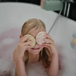 Mushie - Pacote de 4 brinquedos para cupcake de mistura e combinação de silicone, sem molde