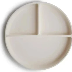 Mushie - Placa de sucção de silicone marfim