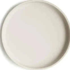 Mushie - Placa de sucção de silicone clássica, design antiderrapante sem BPA, marfim