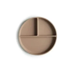 Mushie - Placa de Sucção de Silicone Bebê - Natural