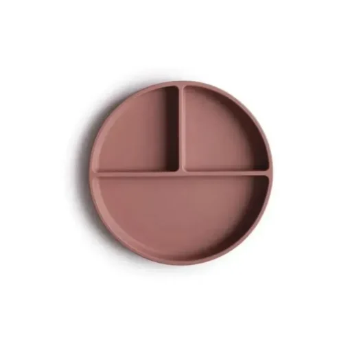 Mushie - Placa de sucção de silicone (malva nublado)