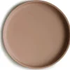 Mushie - Placa de sucção de silicone clássica, design antiderrapante sem BPA, natural