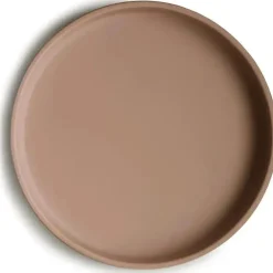 Mushie - Placa de sucção de silicone clássica, design antiderrapante sem BPA, natural