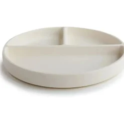 Mushie - Placa de sucção de silicone marfim