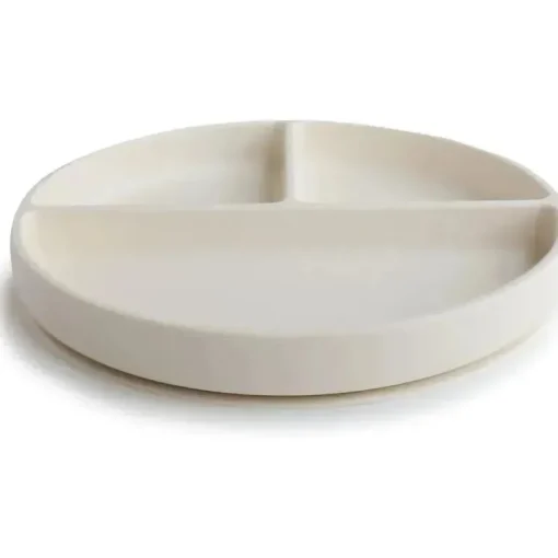 Mushie - Placa de sucção de silicone marfim