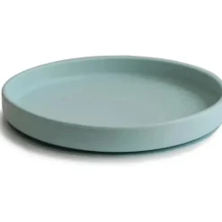 Mushie - Placa de sucção de silicone clássica, design antiderrapante sem BPA, Cambridge Blue