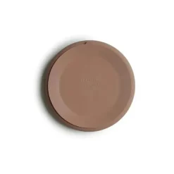 Mushie - Placa de Sucção de Silicone Bebê - Natural