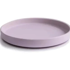Mushie - Placa de sucção de silicone clássica, design antiderrapante sem BPA, lilás macio