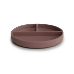 Mushie - Placa de sucção de silicone (malva nublado)
