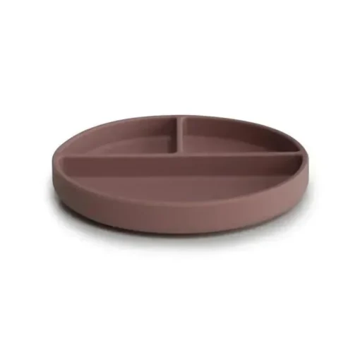 Mushie - Placa de sucção de silicone (malva nublado)