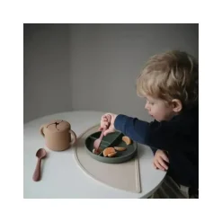 Mushie - Placa de sucção de silicone bebê - Cambridge Blue