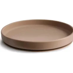 Mushie - Placa de sucção de silicone clássica, design antiderrapante sem BPA, natural