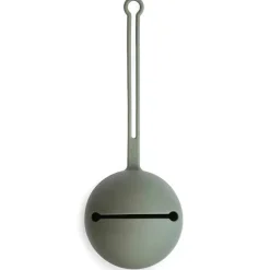 Mushie - Porta chupeta de silicone, tomilho seco