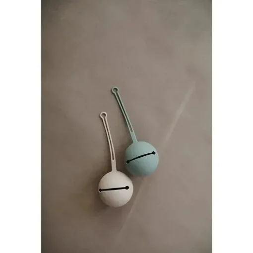 Mushie - Porta chupeta de silicone, tomilho seco