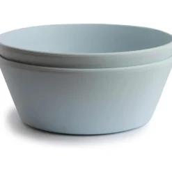 Mushie - Round Bowl Dinnerware Set, Powder Blue