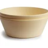 Mushie - Round Bowl Dinnerware Set, Pale Daffodil