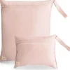Mushie - Sacos úmidos resistentes à água, saco de armazenamento reutilizável grande e pequeno, conjunto de 2 blush