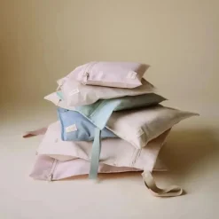 Mushie - Sacos úmidos resistentes à água, saco de armazenamento reutilizável grande e pequeno, conjunto de 2 verde romano