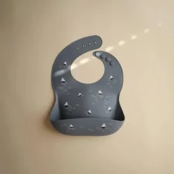 Mushie - Silicone Baby Bib, Boats