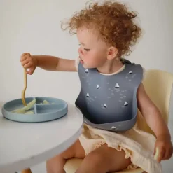 Mushie - Silicone Baby Bib, Planets