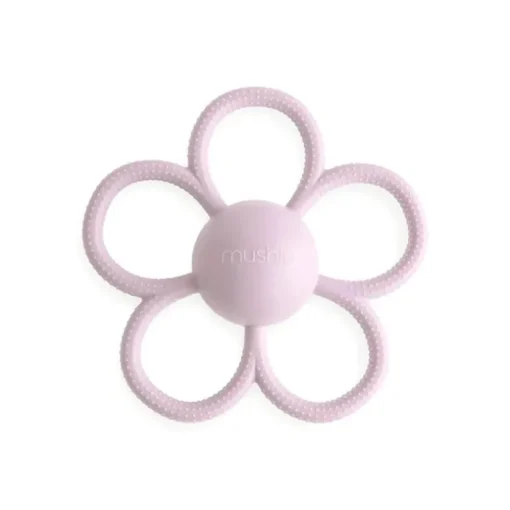 Mushie - Silicone Baby Daisy Rattle Teether Toy