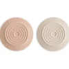 Mushie - Silicone Drain Stopper 2-Pk, Blush/Shifting Sand